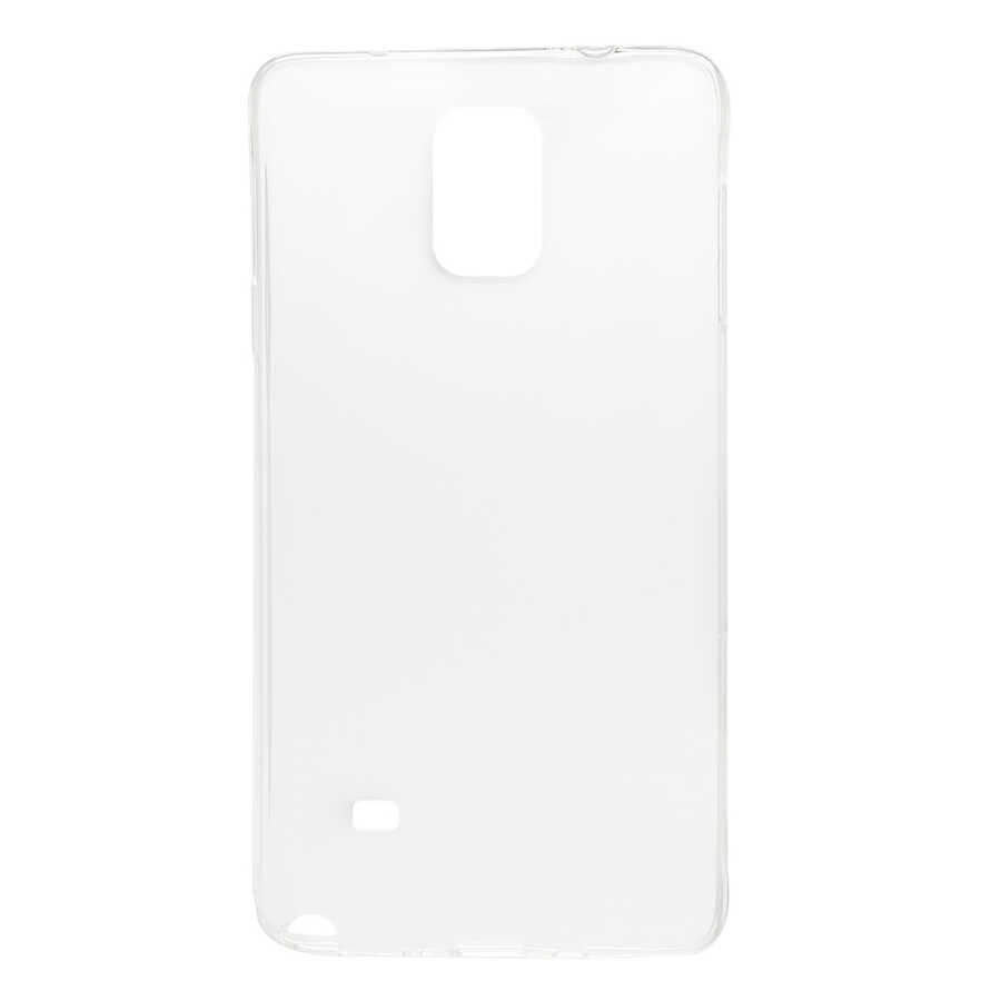 Samsung Galaxy Note 4 Şeffaf Kılıf Yumuşak İnce Tasarımlı Kapak (SÜPER) Renksiz