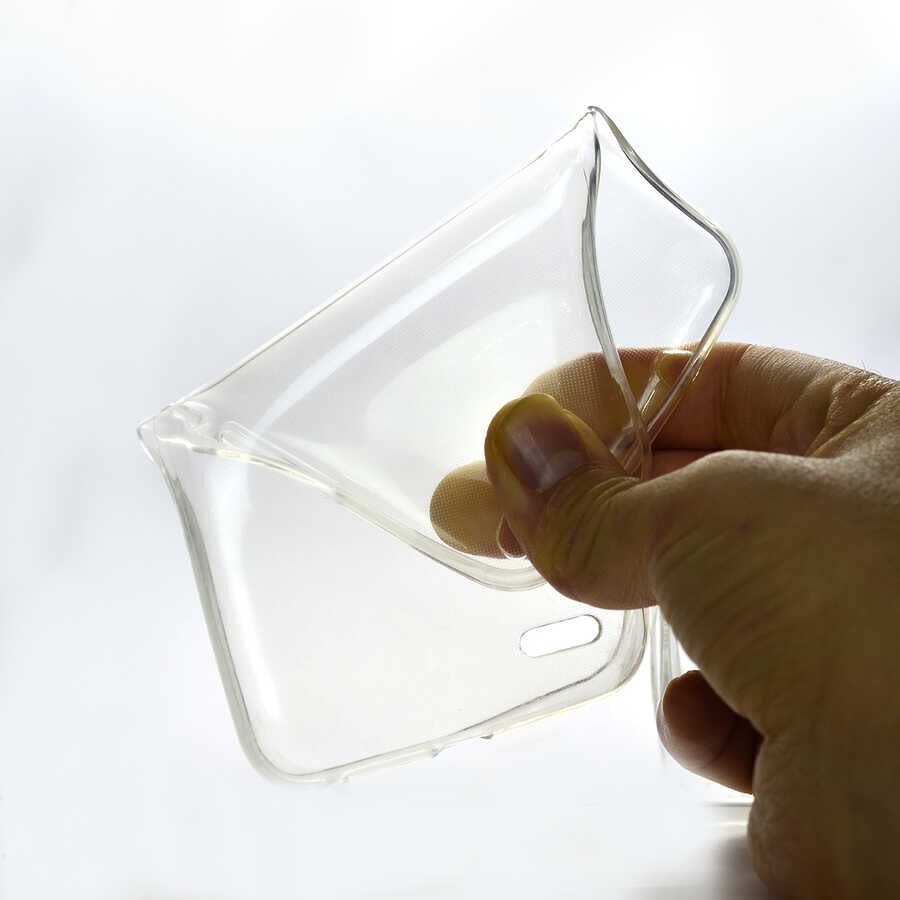 Samsung Galaxy Note 4 Şeffaf Kılıf Yumuşak İnce Tasarımlı Kapak (SÜPER) Renksiz