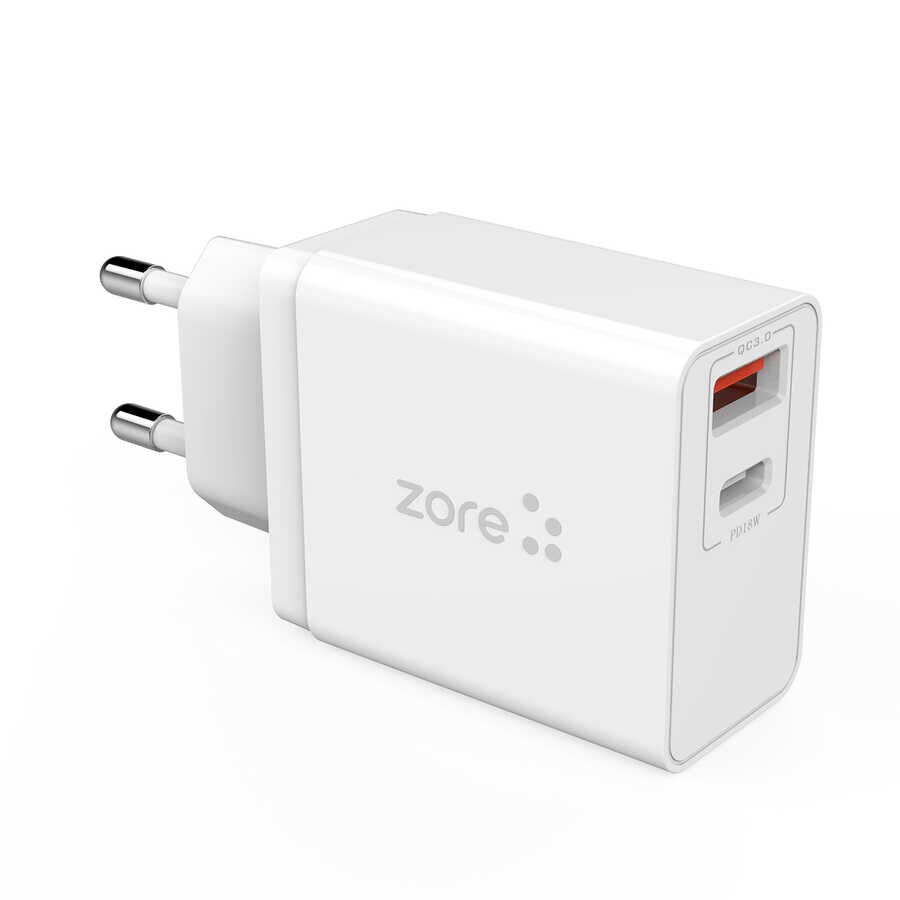 XMac Serisi ZR-X2 PD To Type-C 2 in 1 Şarj Seti Beyaz
