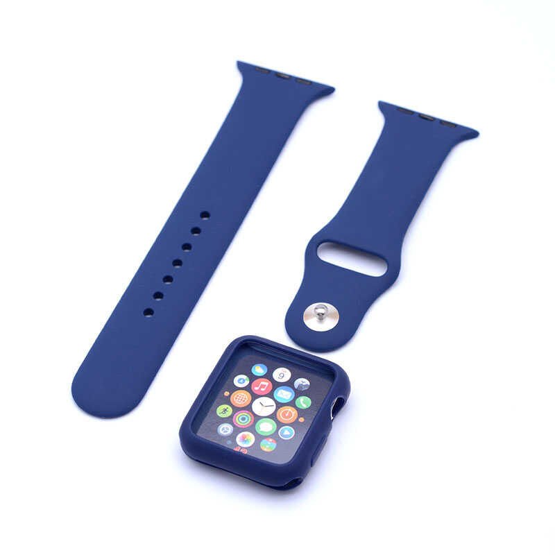 Apple Watch 2/3/4/5/6/7/8/se/ultra/nike 42mm 44mm 45mm 49mm Silikon Kordon (Klasik) NO12