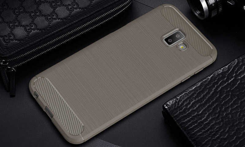 Samsung Galaxy J6 Plus Kılıf Ultra Korunaklı Silikon Kapak (ROOM) Gri