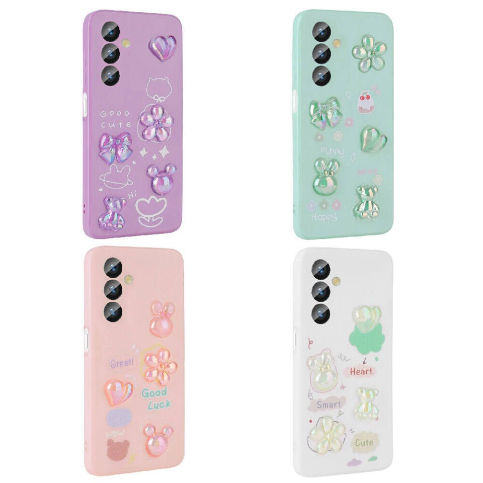Samsung Galaxy M34 5G Kılıf Kabartma Figürlü Parlak HEPTEKİLETİŞİM Toys Silikon Kapak