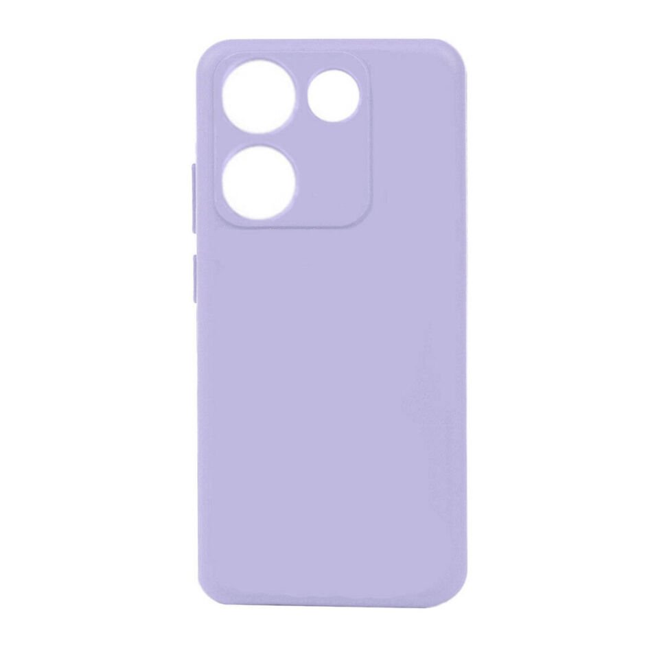 Tecno Camon 20 Kılıf Kamera Korumalı Esnek Renkli Silikon Kapak (Biye) Lila