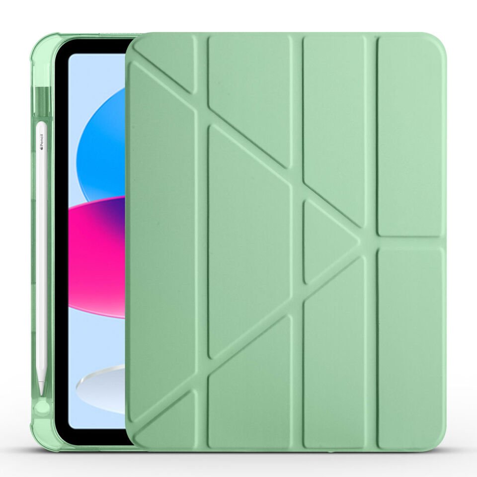 Apple iPad 11.Nesil 2025 Kılıf HEPTEKİLETİŞİM Tri Folding Kalem Bölmeli Standlı Kılıf