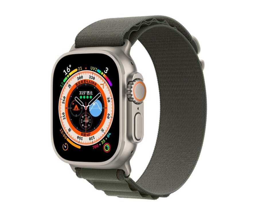 Apple Watch 2/3/4/5/6/7/8/se/nike 38mm 40mm 41mm Hasır Kordon Naylon Örgülü (KRD-74) Yeşil