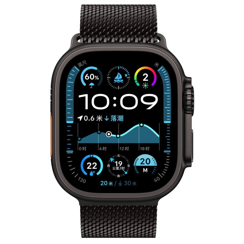 Apple Watch Ultra 49mm HEPTEKİLETİŞİM KRD-121 Metal Hasır Kordon