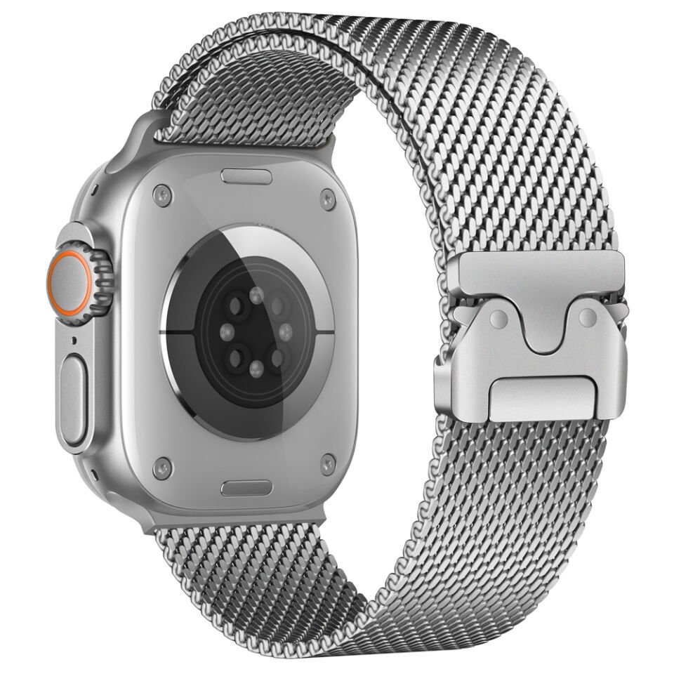 Apple Watch Ultra 49mm HEPTEKİLETİŞİM KRD-121 Metal Hasır Kordon