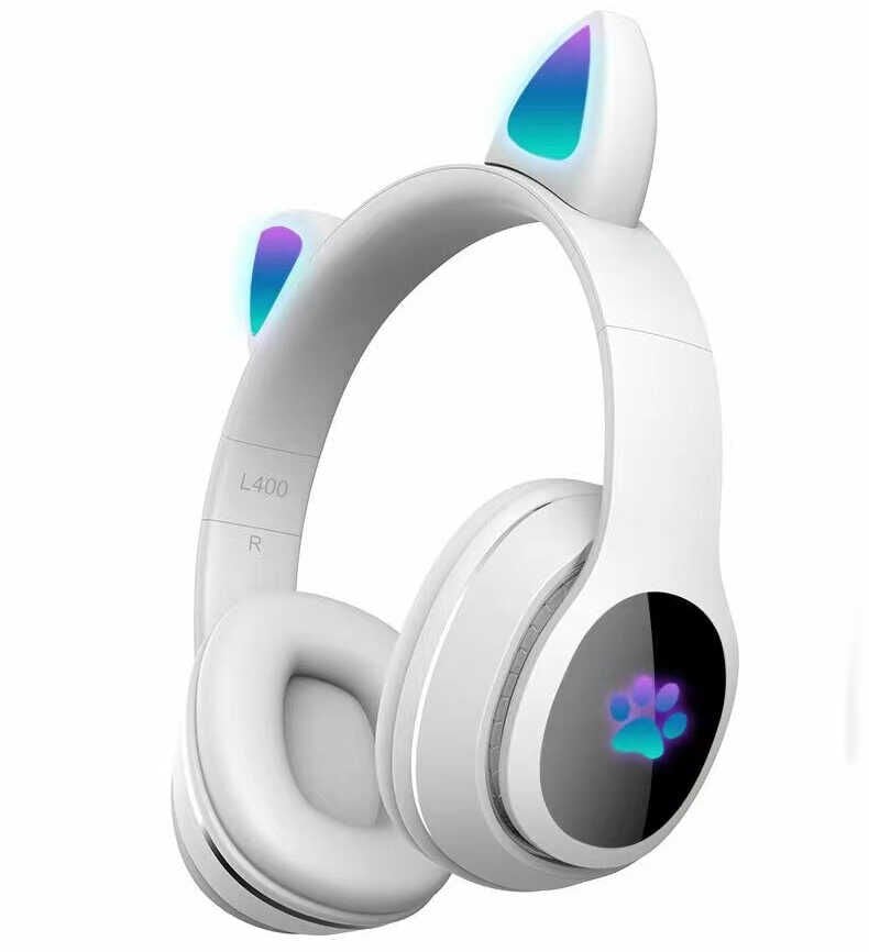 Hafif ve Portatif Kolayca Katlanıp Taşınabilir Dizayn (L400 Bluetooth Kulaklık) Beyaz