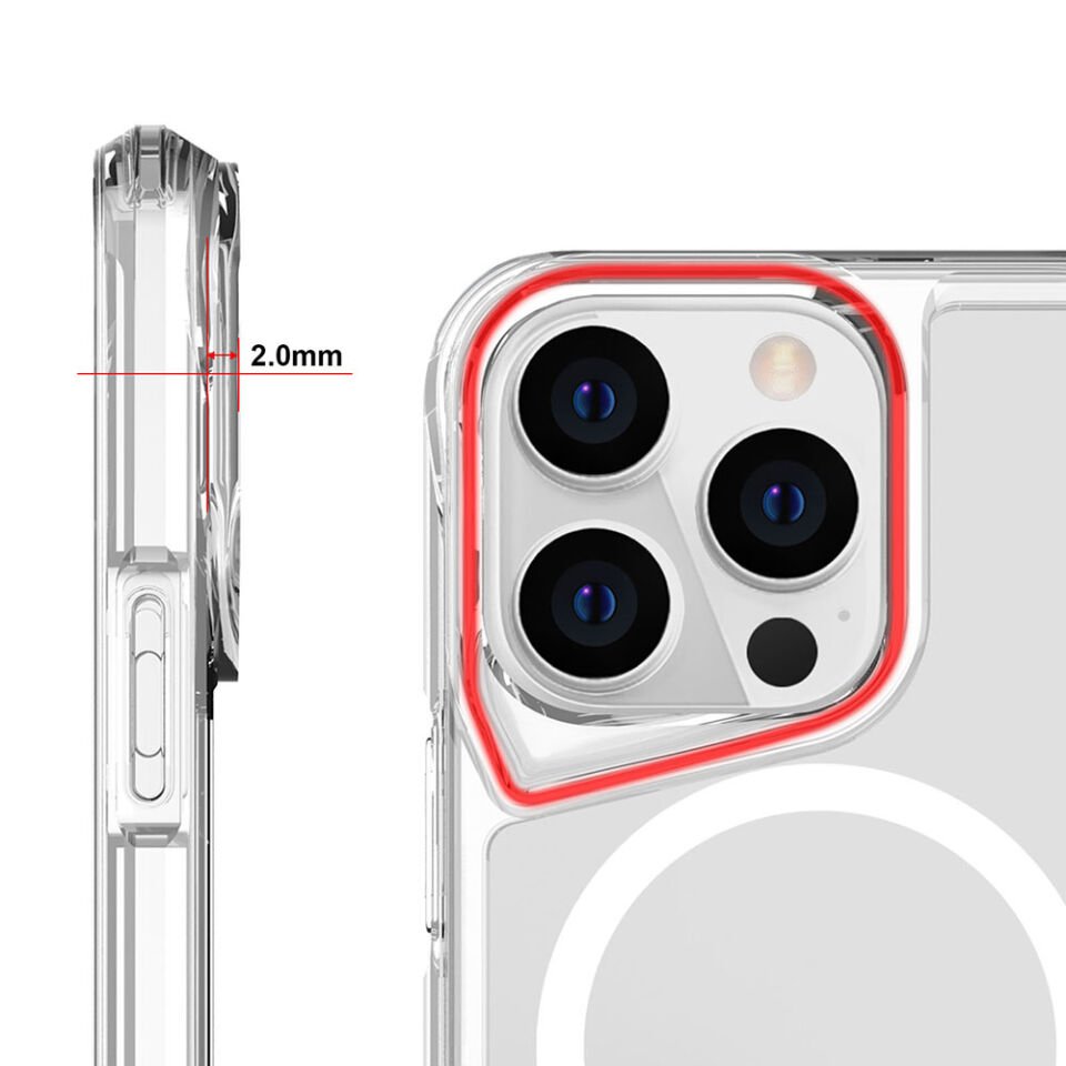 Apple iPhone 15 Pro Kılıf HEPTEKİLETİŞİM Magsafe Şarj Özellikli T-Max Magsafe Kapak