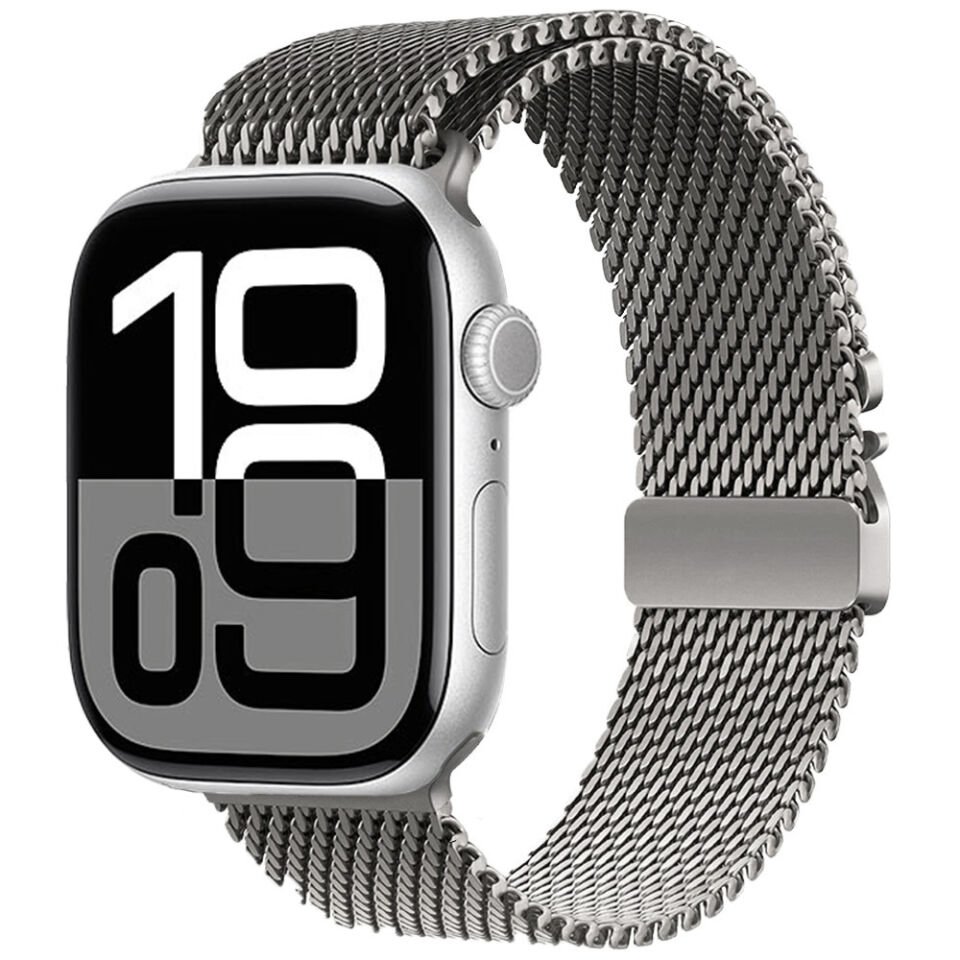 Apple Watch 10 46mm HEPTEKİLETİŞİM KRD-121 Metal Hasır Kordon