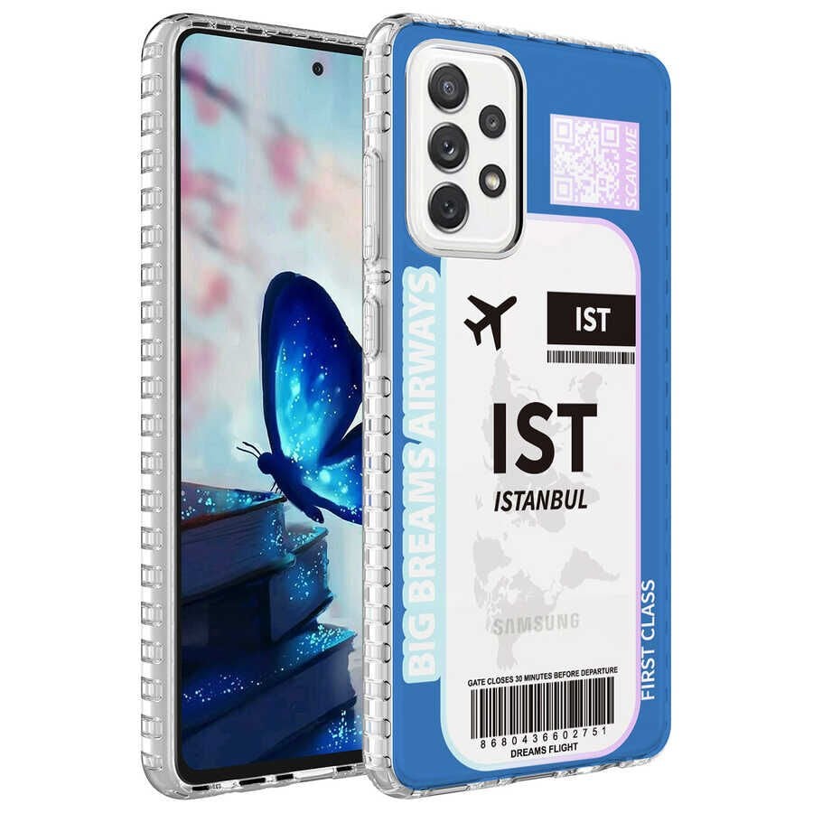 Samsung Galaxy A33 5G Kılıf Airbag Kenarlı Renkli Desenli Silikon HEPTEKİLETİŞİM Elegans Kapak