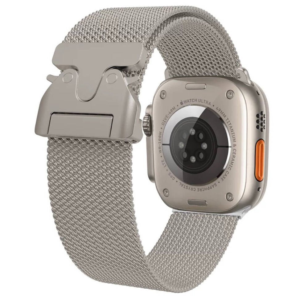 Apple Watch 44mm HEPTEKİLETİŞİM KRD-25 Metal Hasır Kordon