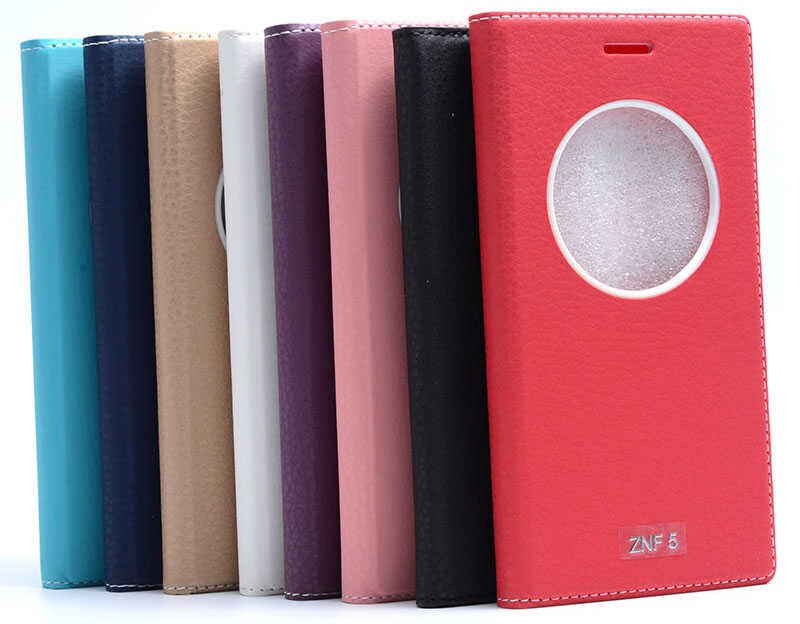 Asus Zenfone 5 Kapaklı Kılıf Mıknatıslı 360 Tam Korumalı (DOLCE) Kırmızı