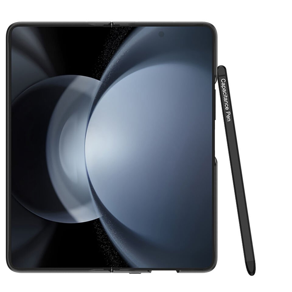 Samsung Galaxy Z Fold 5 Dokunmatik Kalem Alüminyum Alaşım ve Silikon Malzeme Birleşimi (C-Pen) Siyah