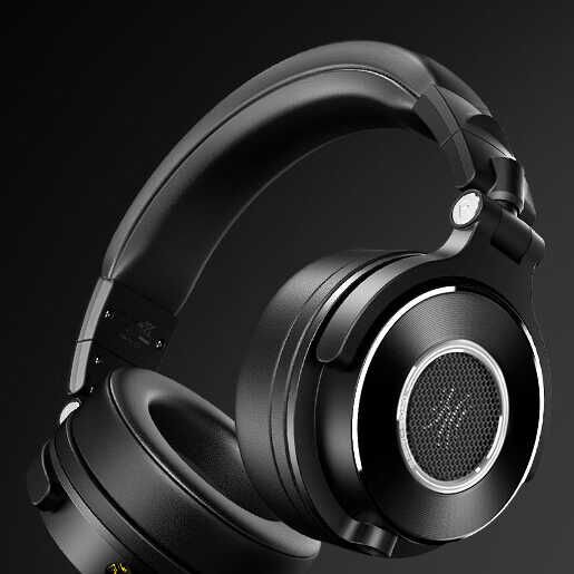 Hafif Portatif Kolayca Katlanıp Taşınabilir Dizayn Kulaklık (Oneodio Monitor 60 3.5mm Kulaklık) Siyah