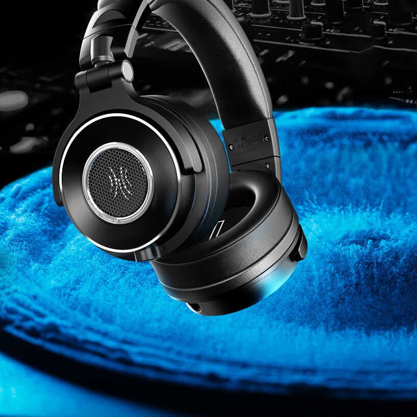 Hafif Portatif Kolayca Katlanıp Taşınabilir Dizayn Kulaklık (Oneodio Monitor 60 3.5mm Kulaklık) Siyah
