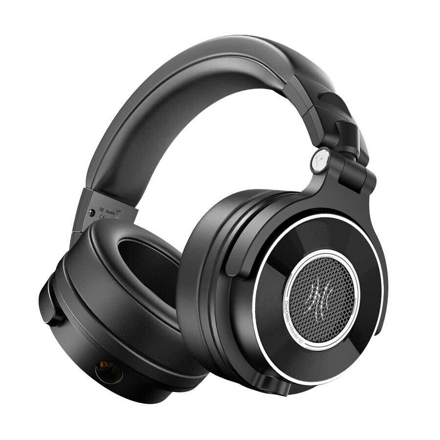 Hafif Portatif Kolayca Katlanıp Taşınabilir Dizayn Kulaklık (Oneodio Monitor 60 3.5mm Kulaklık) Siyah