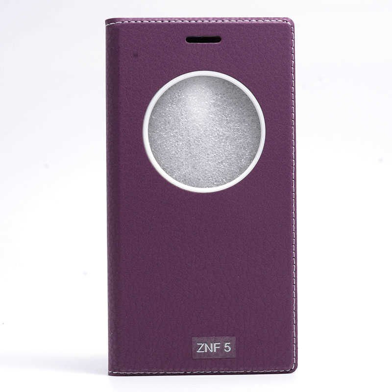 Asus Zenfone 5 Kapaklı Kılıf Mıknatıslı 360 Tam Korumalı (DOLCE) Mor