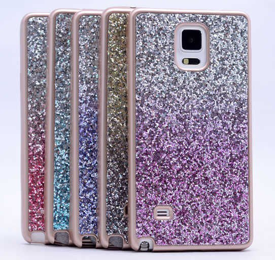 Galaxy Note 4 Kılıf Zore Simli Kırçıllı Silikon