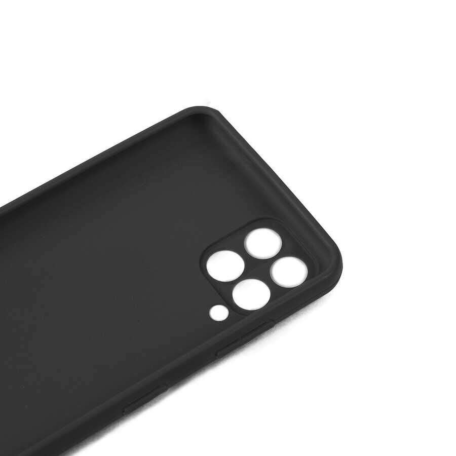 Samsung Galaxy M33 Kılıf Kamera Korumalı Esnek Renkli Silikon Kapak (Biye) Lila