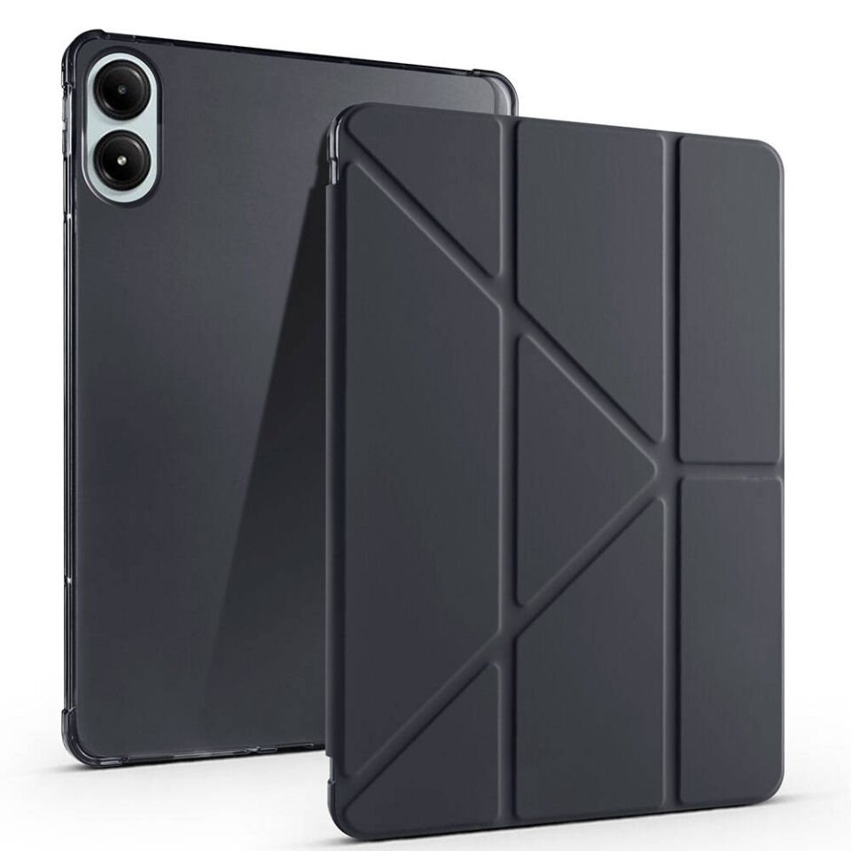 Xiaomi Redmi Pad Pro Kılıf Kalem Bölmeli Standlı 360 Derece Tam Korumalı Tasarım (TR) Koyu Yeşil