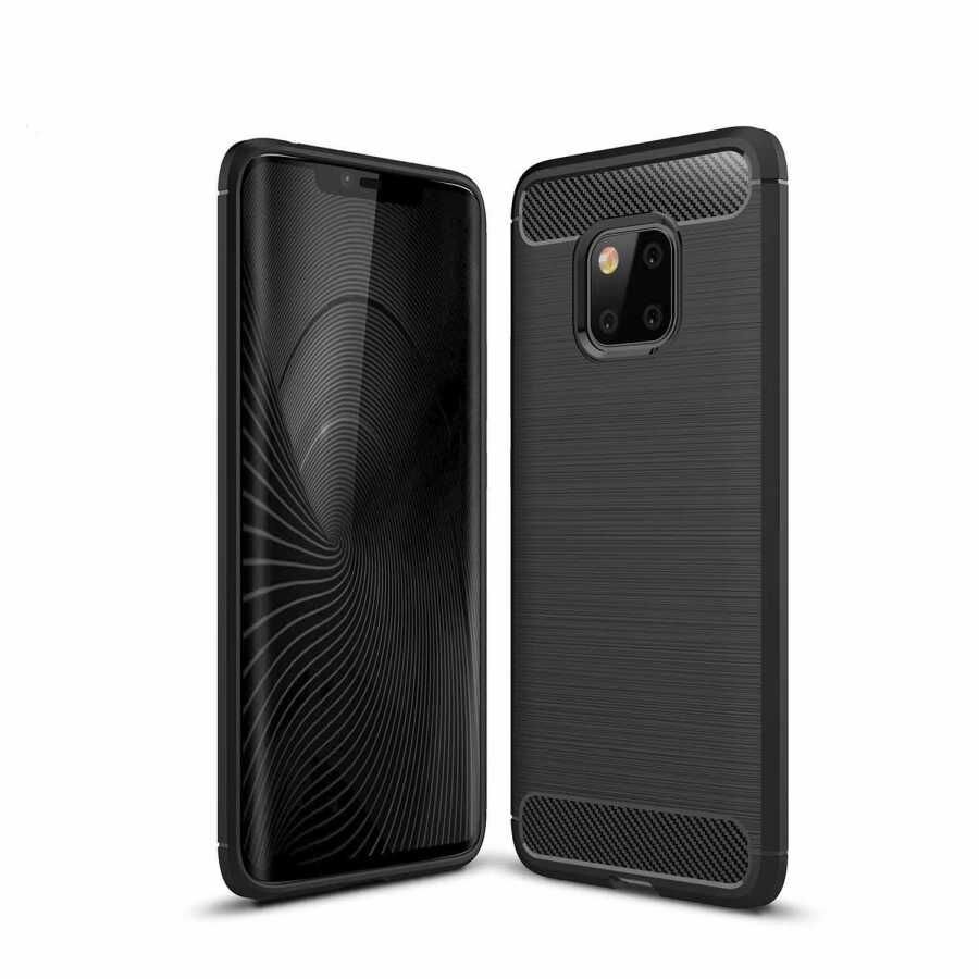 Huawei Mate 20 Pro Kılıf Ultra Korunaklı Silikon Kapak (ROOM) Siyah