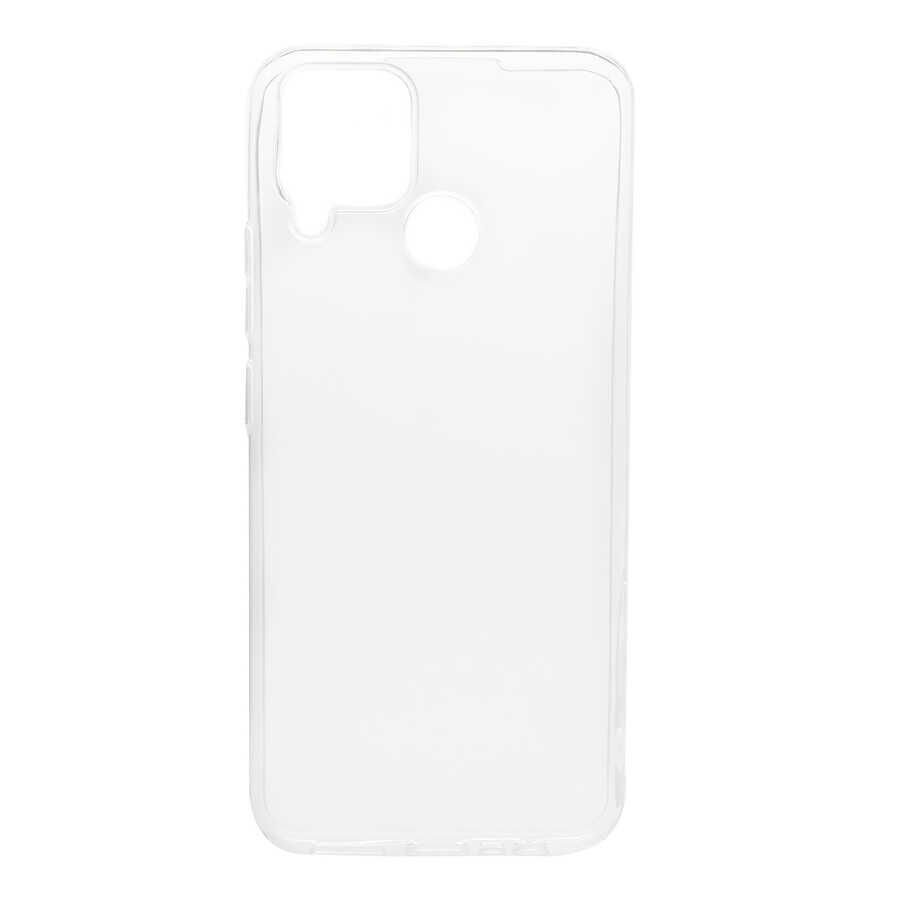 Realme C15 Şeffaf Kılıf Yumuşak İnce Tasarımlı Kapak (SÜPER) Renksiz