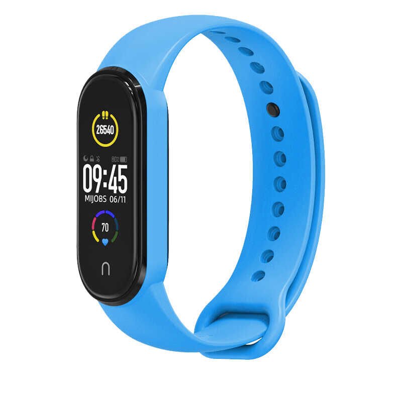 Xiaomi Mi Band 5 Silikon Kordon Soft ve Pürüzsüz Yüzeyli Kordon (Klasik) NO3