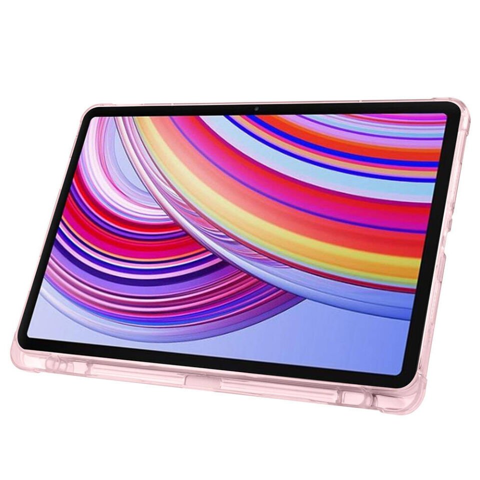 Xiaomi Redmi Pad Pro Kılıf Kalem Bölmeli Standlı 360 Derece Tam Korumalı Tasarım (TR) Kırmızı