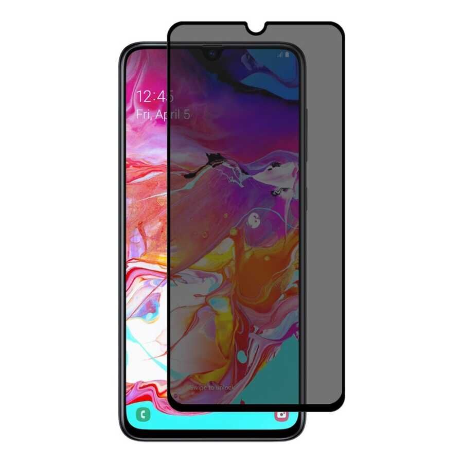 Samsung Galaxy A70 Davin 5D Privacy Cam Ekran Koruyucu