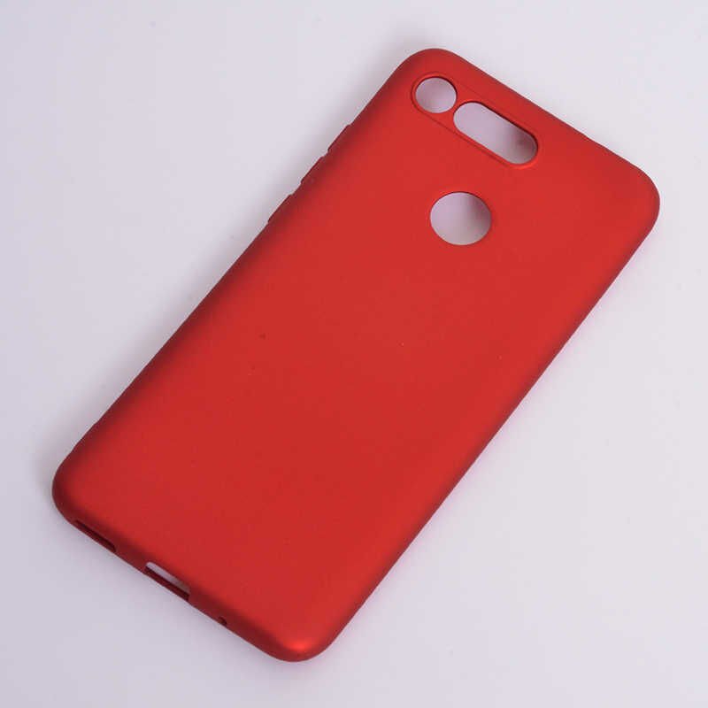 Huawei Honro View 20 Kılıf Yumuşak Dokulu Soft Esnek İnce Mat Renkli Silikon Kapak (PREMİER) Kırmızı