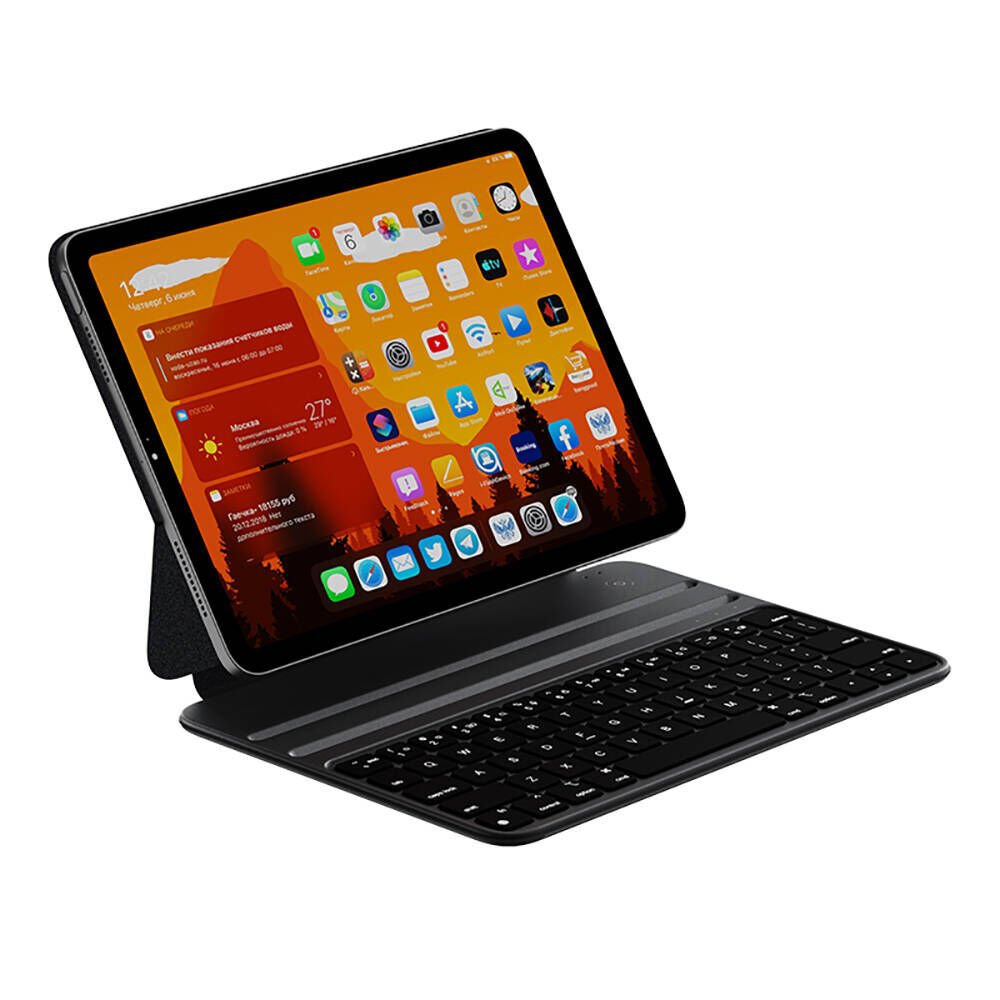 Apple iPad 11.Nesil 2025 Wiwu F15 Klavyeli Standlı Magnetik Kılıf
