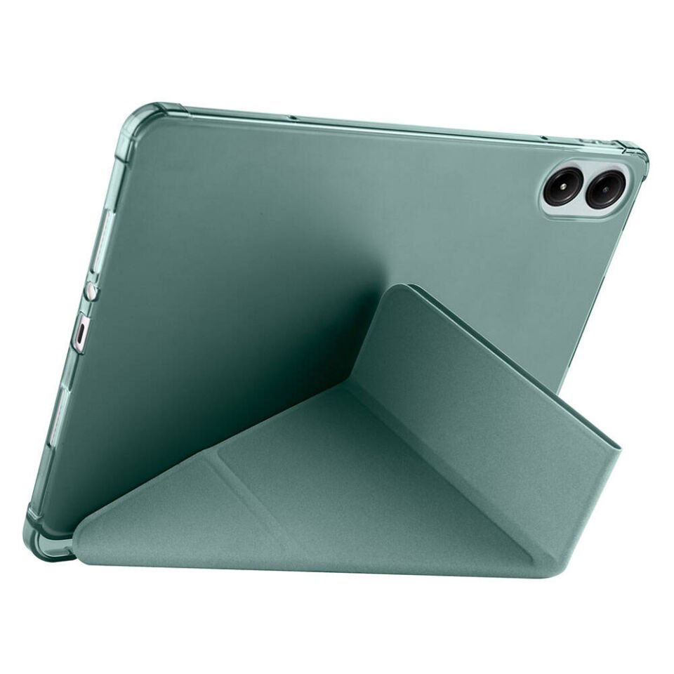 Xiaomi Redmi Pad Pro Kılıf Kalem Bölmeli Standlı 360 Derece Tam Korumalı Tasarım (TR) Rose Gold