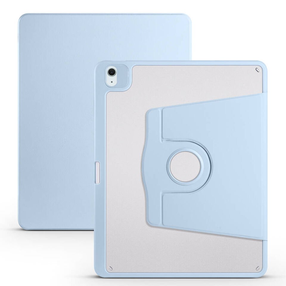 Apple iPad Air 13 2024 Kılıf HEPTEKİLETİŞİM Termik Kalem Bölmeli Dönebilen Standlı Kılıf