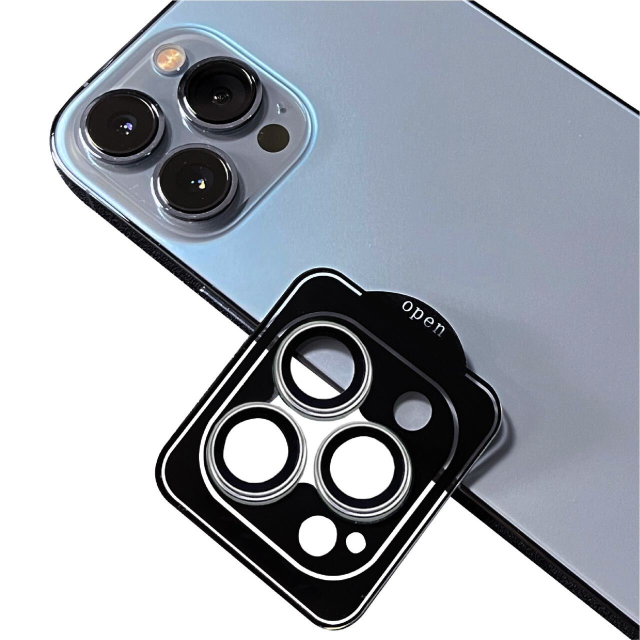 Apple iPhone 15 Pro HEPTEKİLETİŞİM CL-11 Safir Parmak İzi Bırakmayan Anti-Reflective Kamera Lens Koruyucu