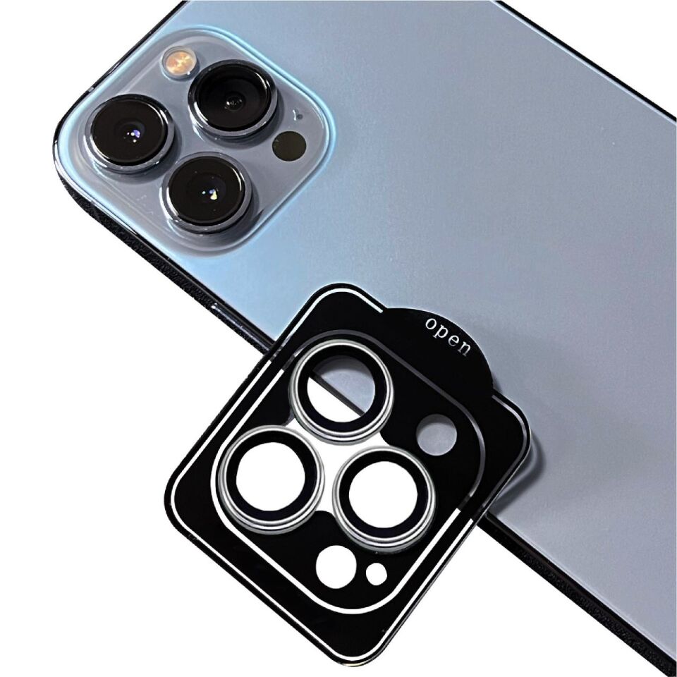Apple iPhone 15 Pro HEPTEKİLETİŞİM CL-11 Safir Parmak İzi Bırakmayan Anti-Reflective Kamera Lens Koruyucu