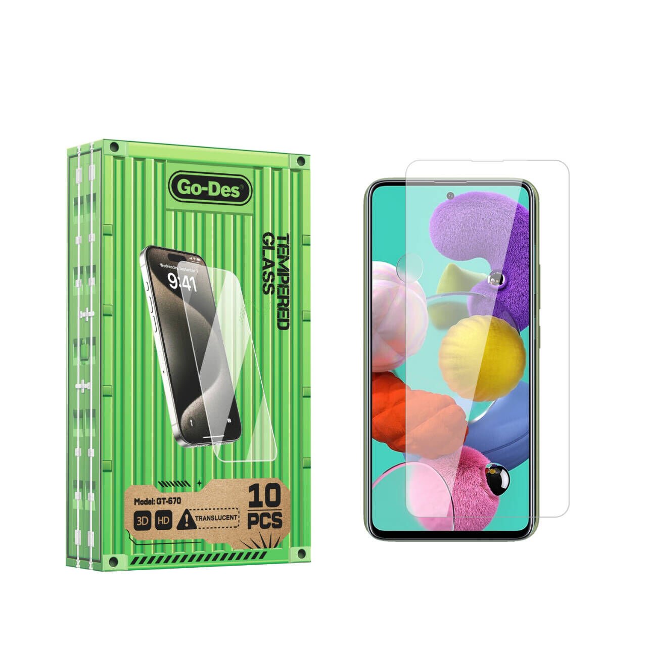 Samsung Galaxy S20 FE Go Des Parmak İzi Bırakmayan 9H Oleofobik Bom Glass Ekran Koruyucu 10'lu Paket