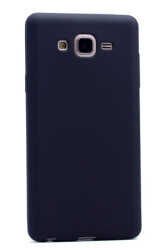 Samsung Galaxy On7 Kılıf Yumuşak Dokulu Soft Esnek İnce Mat Renkli Silikon Kapak (PREMİER) Mavi