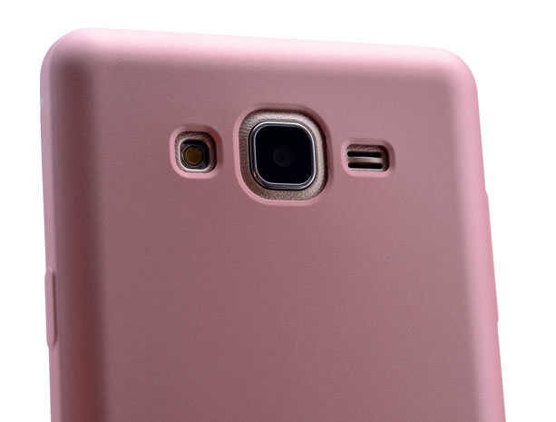 Samsung Galaxy On7 Kılıf Yumuşak Dokulu Soft Esnek İnce Mat Renkli Silikon Kapak (PREMİER) Pembe