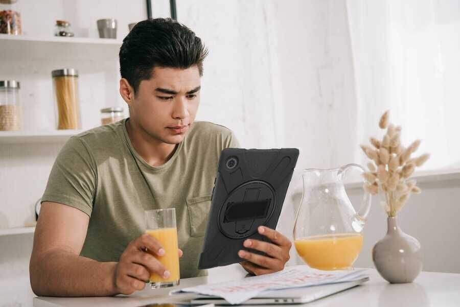 Samsung Galaxy Tab A8 10.5 SM-X200 (2021) HEPTEKİLETİŞİM Defender Tablet Silikon