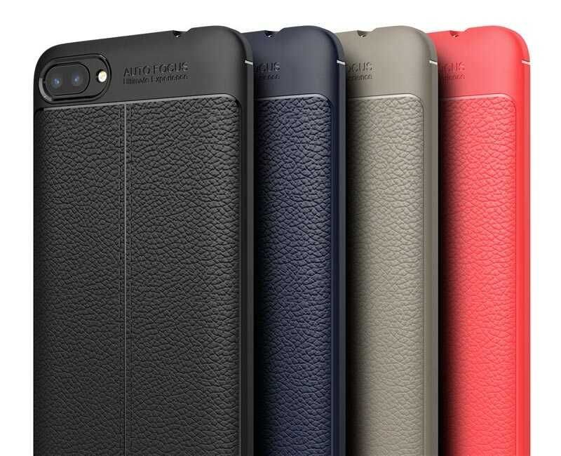 Asus Zenfone 4 Max ZC554KL Kılıf Deri Görünümlü Renk Atmayan Dayanaklı Silikon Kapak (NİSS) Lacivert