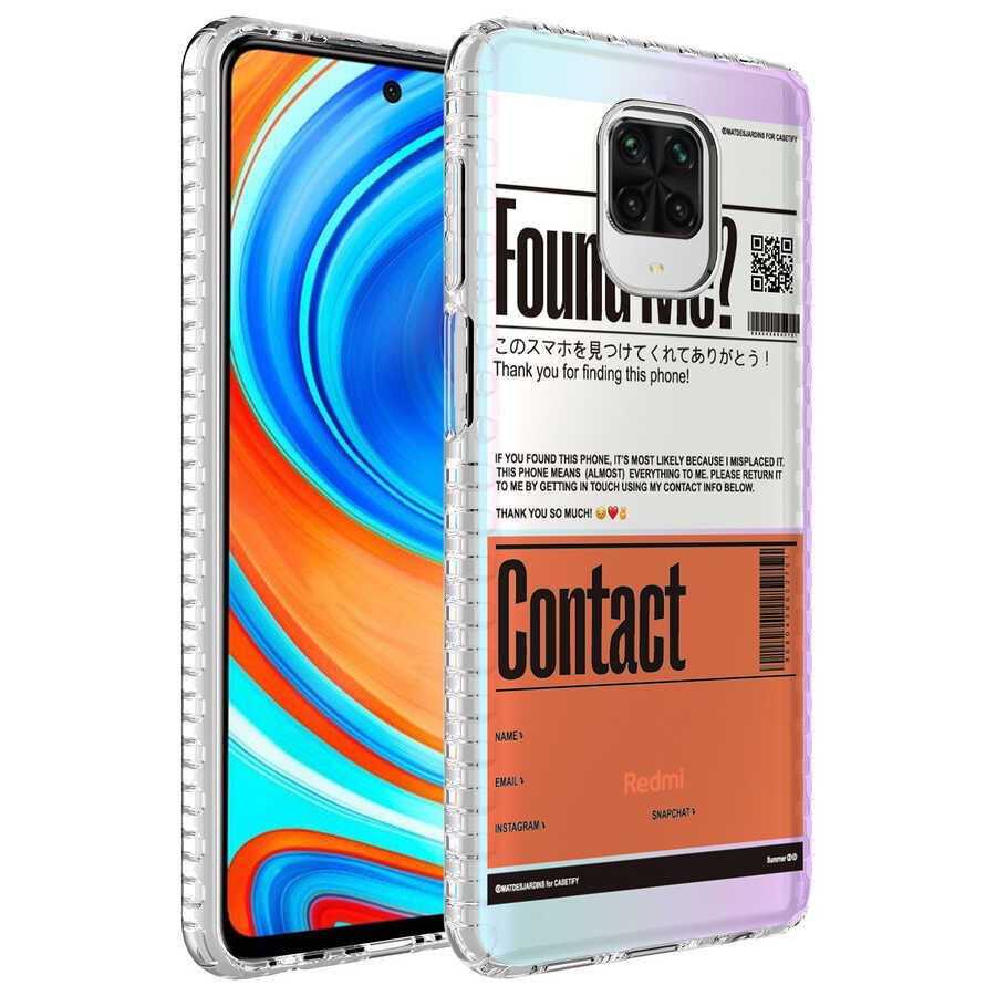 Xiaomi Redmi Note 9 Pro Kılıf Airbag Kenarlı Renkli Desenli Silikon HEPTEKİLETİŞİM Elegans Kapak