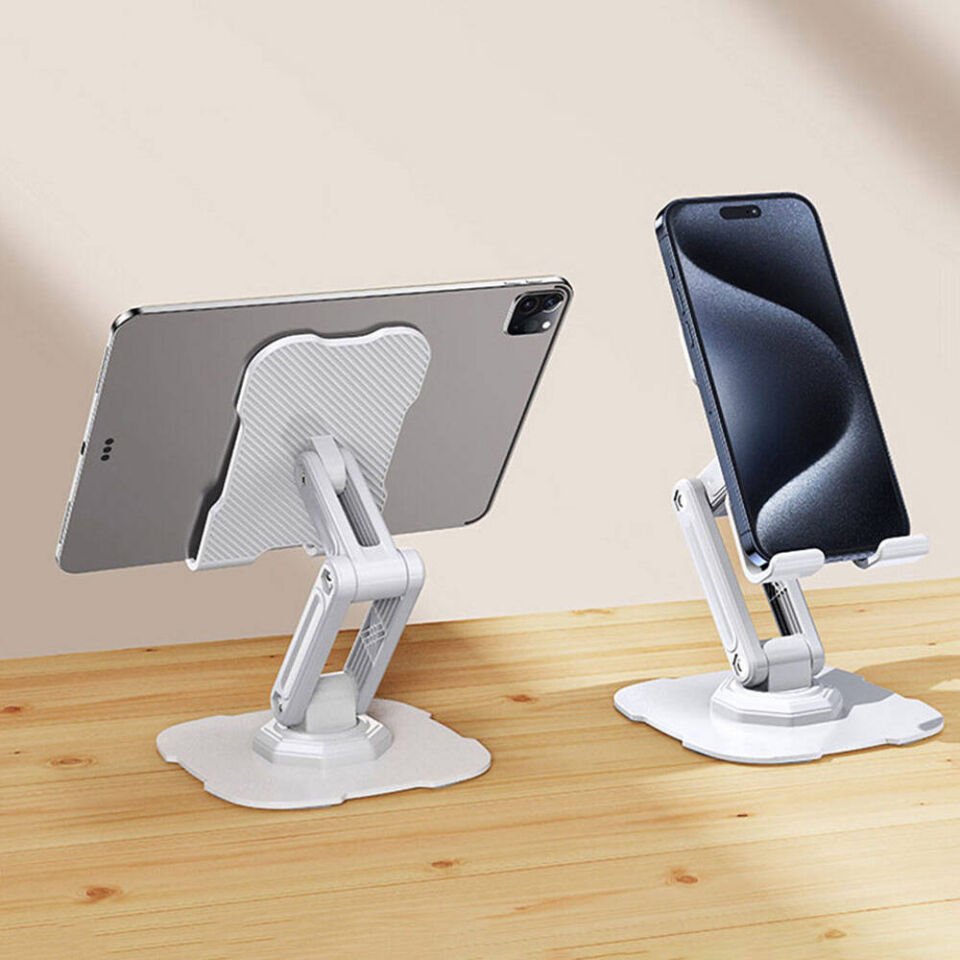 Dönebilen Başlıklı Telefon Ve Tablet Standı (L23) Sarı