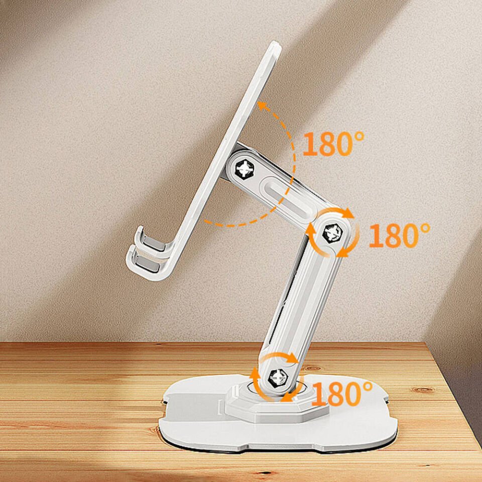 Dönebilen Başlıklı Telefon Ve Tablet Standı (L23) Sarı