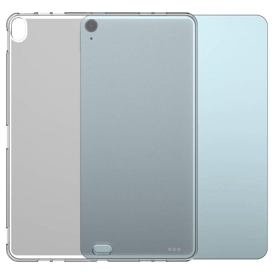 Apple iPad Air 11 2024 Şeffaf Silikon Tablet Kılıf (T-SÜPER) Şeffaf