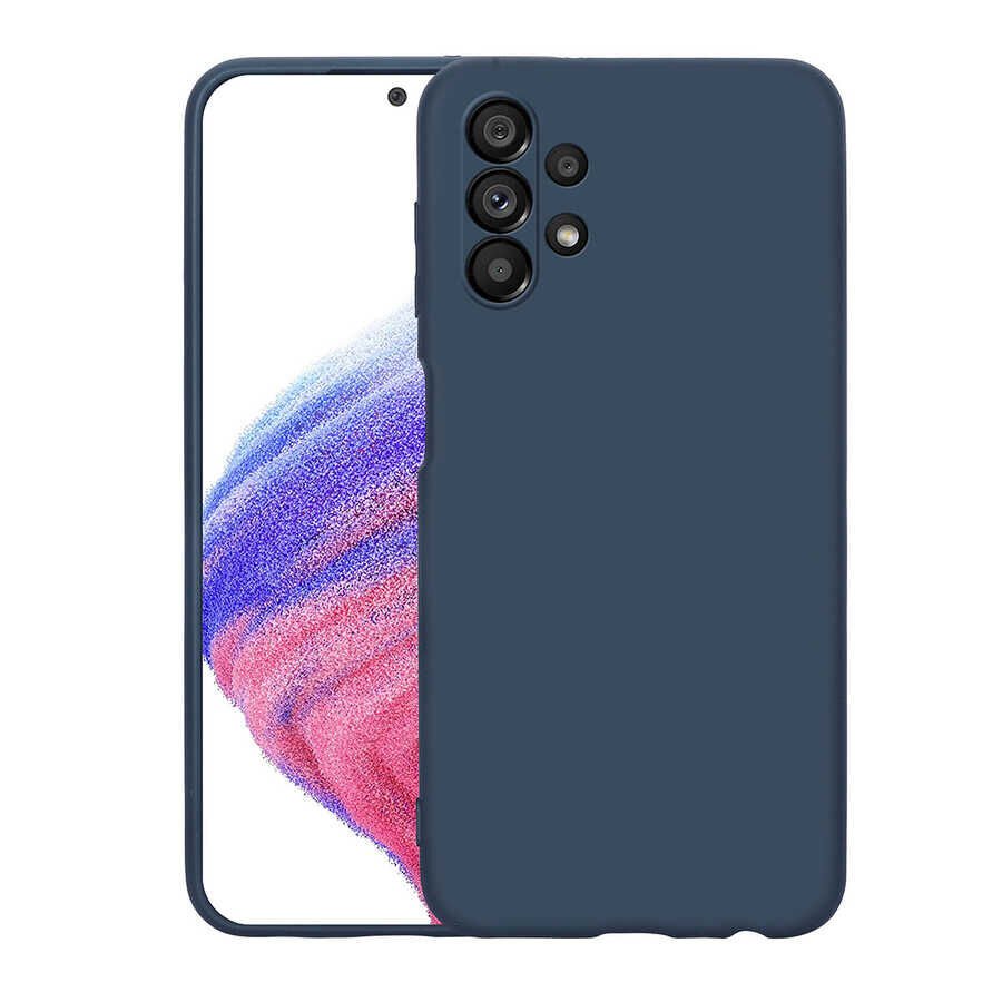 Samsung Galaxy A73 Kadife İç Yüzey Yumuşak Dokulu Kamera Korumalı İnce Kapak (MARA) Koyu Mor
