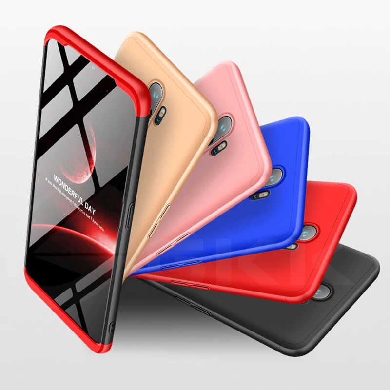 Oppo A5 2020 Kılıf 360 Tam Koruma Ön Ve Arka Sert Mika Kapak Orjinal Ays Gkk Kapak Mavi