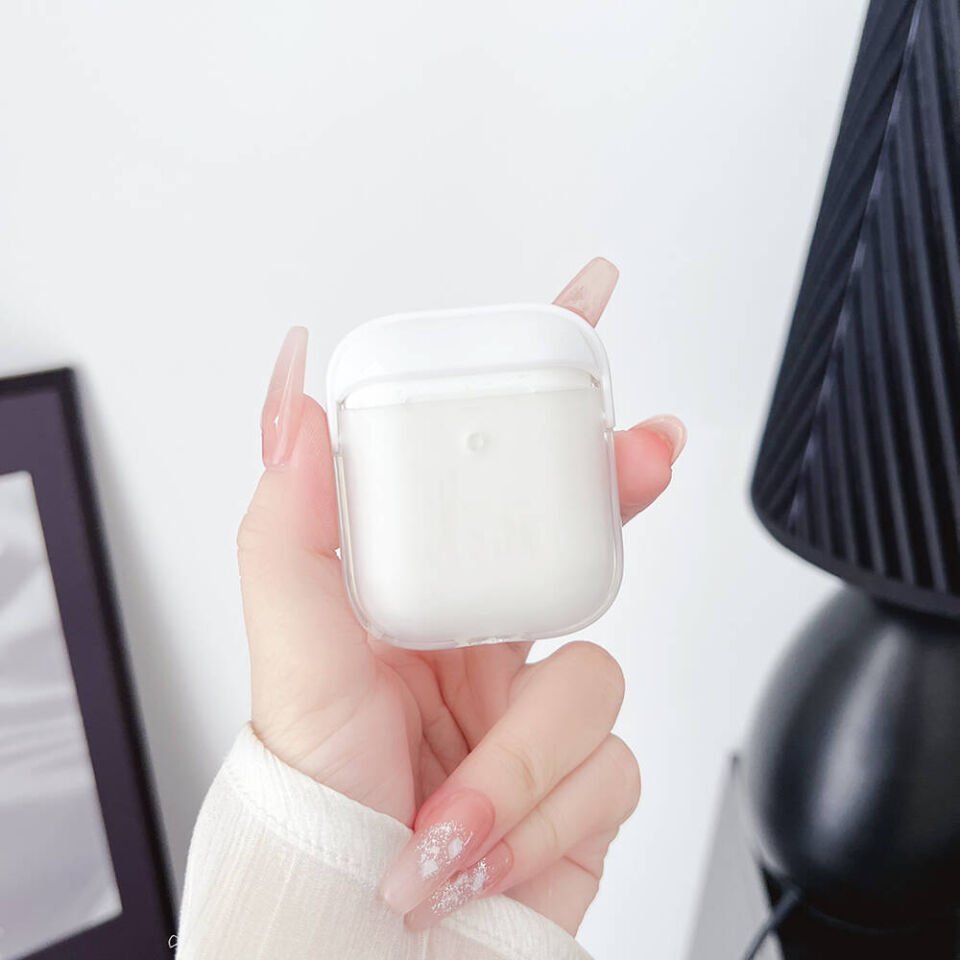 Apple Airpods Darbelere Karşı Dayanıklı Kılıf (Airbag 36) Şeffaf