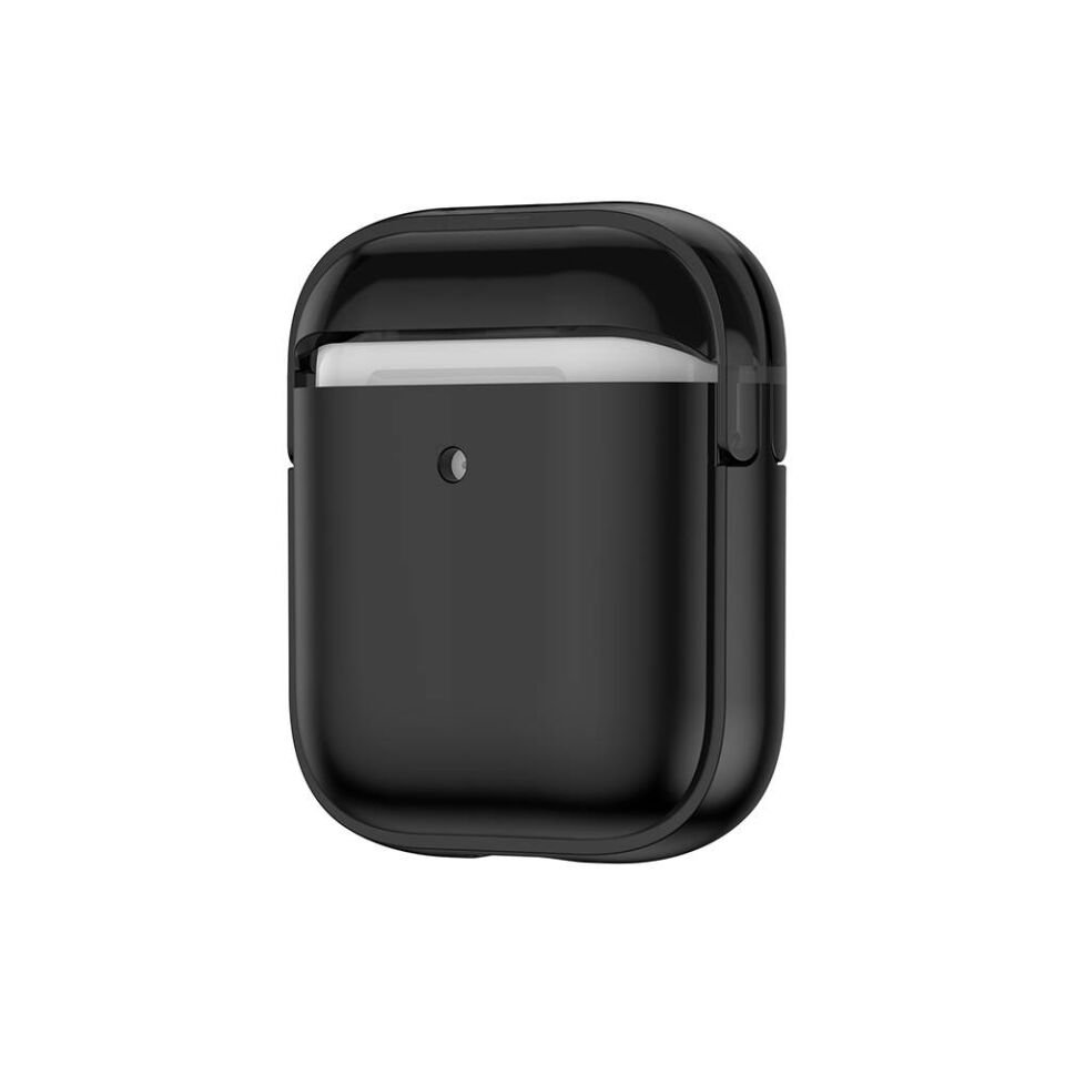 Apple Airpods Darbelere Karşı Dayanıklı Kılıf (Airbag 36) Şeffaf