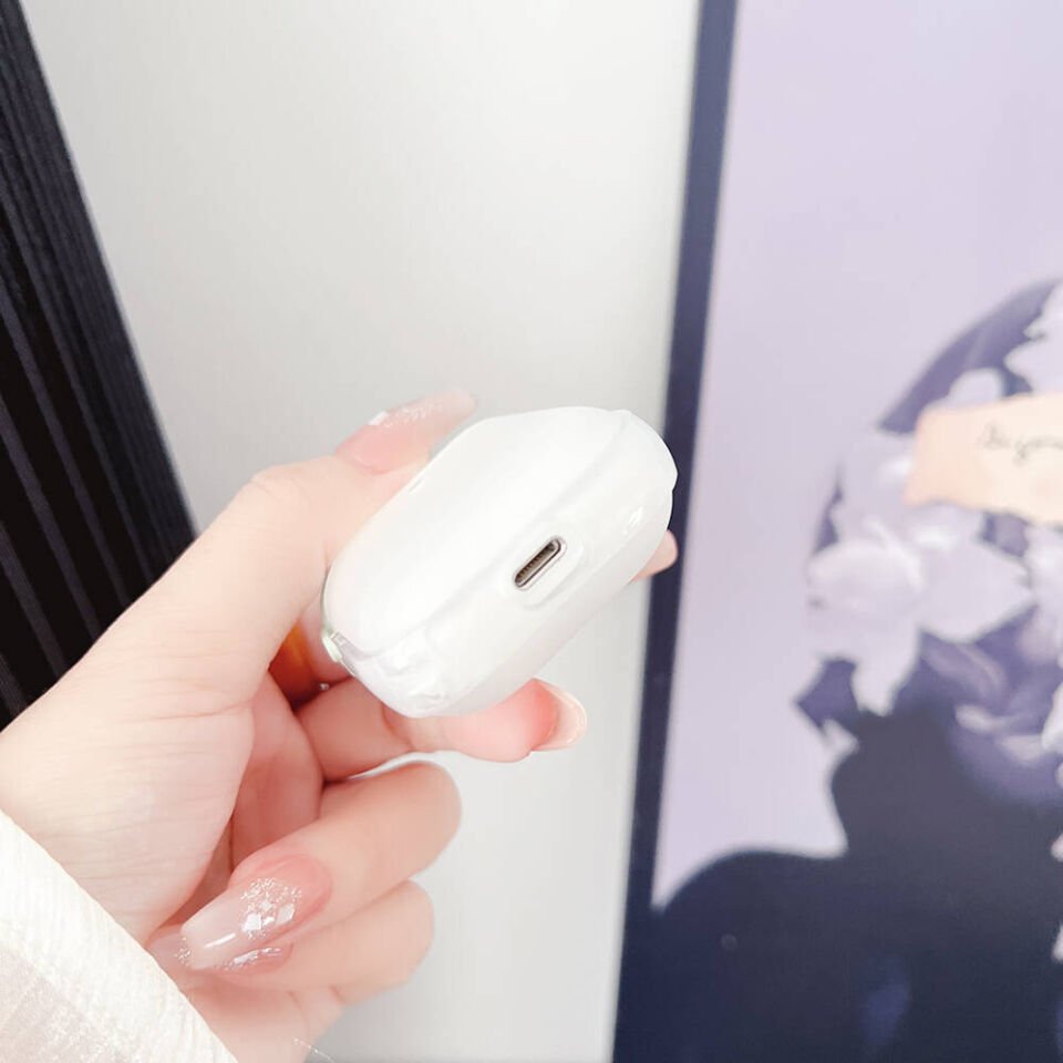 Apple Airpods Darbelere Karşı Dayanıklı Kılıf (Airbag 36) Şeffaf